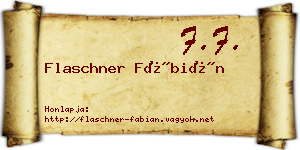 Flaschner Fábián névjegykártya
